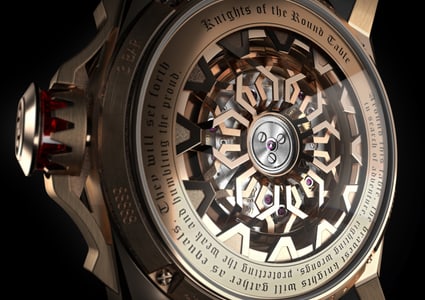 Knight of the Round Table Pink Gold 45mm back