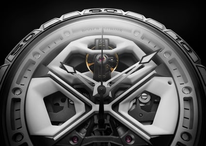 EXCALIBUR SPIDER系列 Huracàn White Ceramic Composite Fiber 45mm