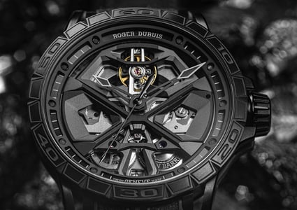 Excalibur Spider Huracán Black DLC Titanium 45mm