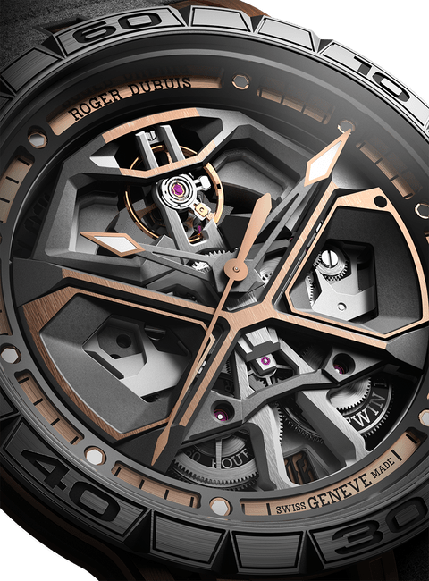 Excalibur Spider Huracán Pink Gold 45mm