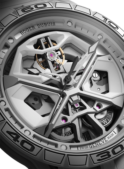 Excalibur Spider Huracán White Ceramic Composite Fiber 45mm