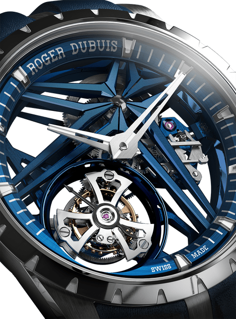 EXCALIBUR MT COBALT BLUE 42mm close up