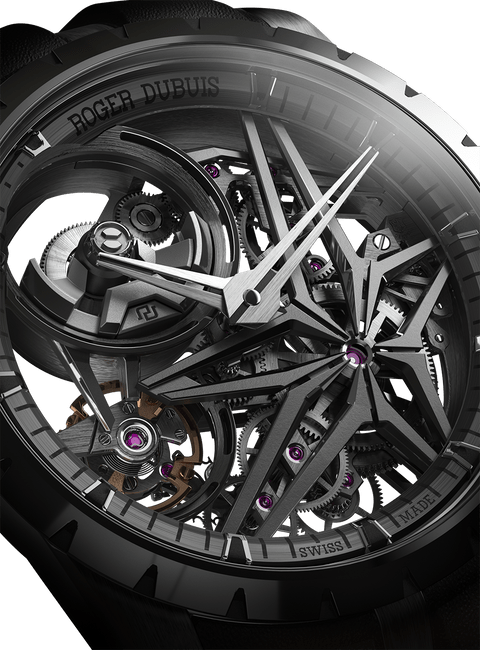 Excalibur MB Black Ceramic 42mm Close up