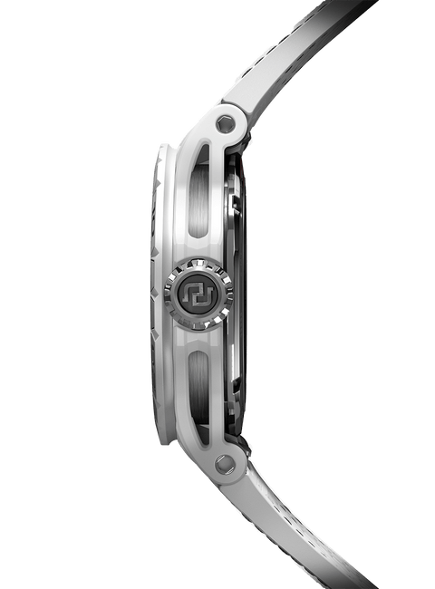 Excalibur Spider Huracán White Ceramic Composite Fiber 45mm